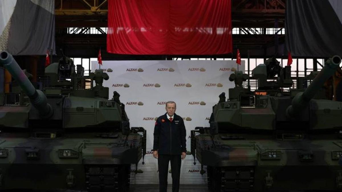 Bakan Erdoan'dan Yeni Altay Tank paylam