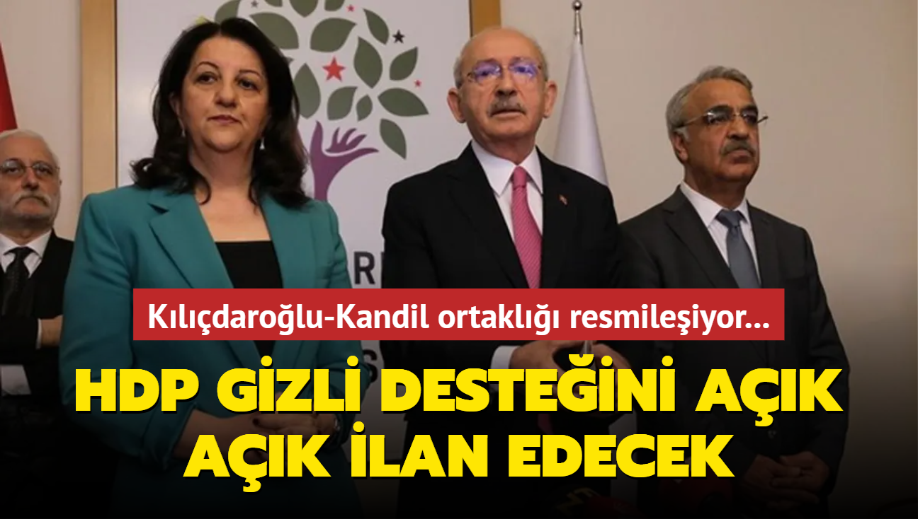 Kldarolu-Kandil ortakl resmileiyor...  HDP, gizli desteini ak ak ilan edecek