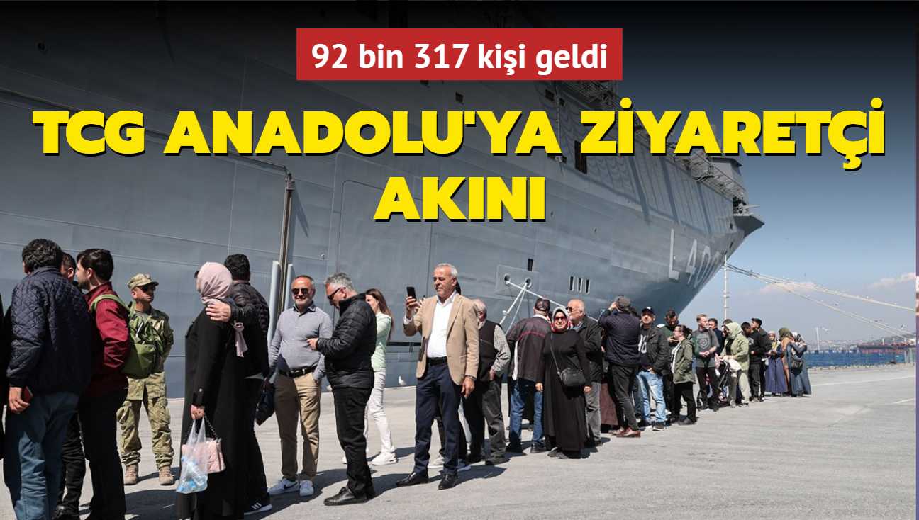 TCG Anadolu'ya ziyareti akn... 92 bin 317 kii geldi