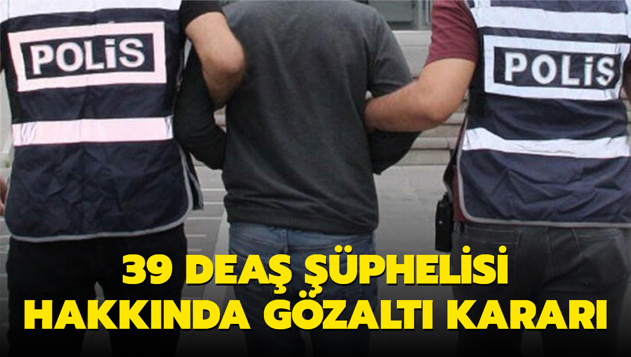 Ankara Cumhuriyet Basavcl dmeye bast! 39 DEA phelisi hakknda gzalt karar