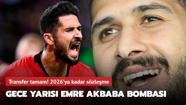 Gece yars Emre Akbaba bombas! Transfer tamam: 2026'ya kadar szleme...