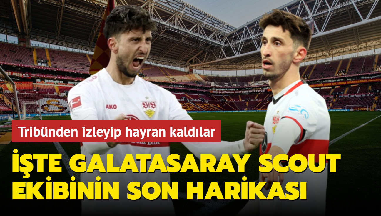 te Galatasaray scout ekibinin son harikas! Tribnden izleyip, hayran kaldlar