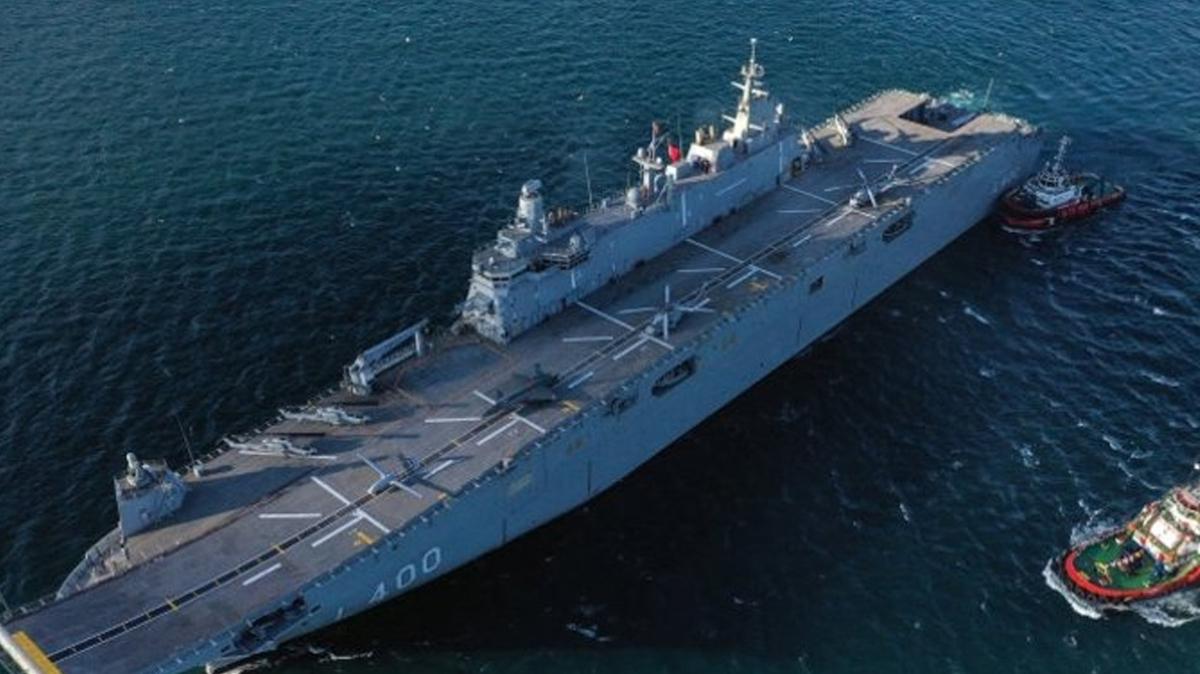 TCG Anadolu, 2 Mays'a kadar ziyarete ak