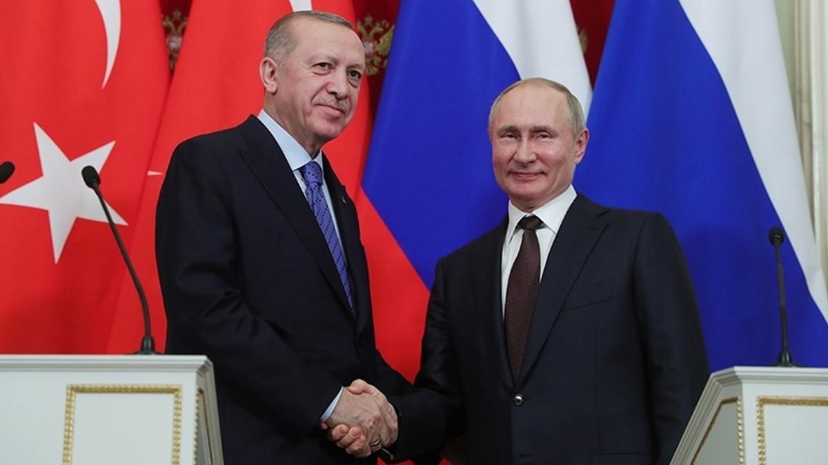 Bakan Erdoan, Putin ile grecek