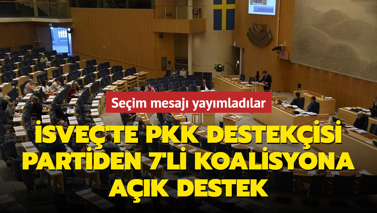 sve'te PKK destekisi partiden 7'li koalisyona ak destek... Seim mesaj yaymladlar