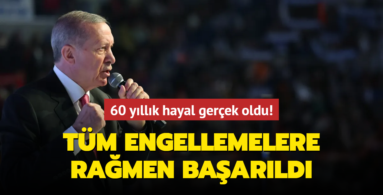 Tm engellemelere ramen baarld... Bakan Erdoan, Trkiye'nin nkleer enerji servenini paylat!