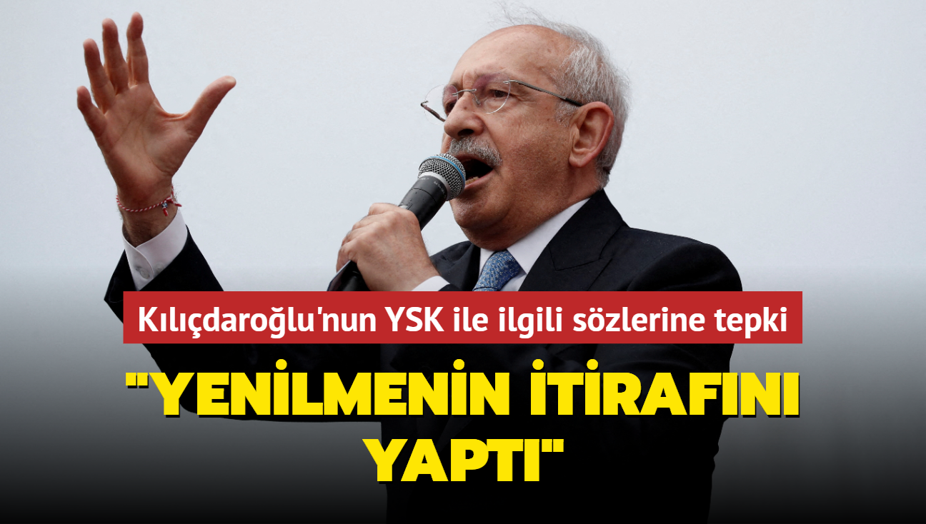 AK Parti Grup Bakanvekili Turan'dan Kldarolu'nun YSK ile ilgili szlerine tepki: Yenilmenin itirafn yapt
