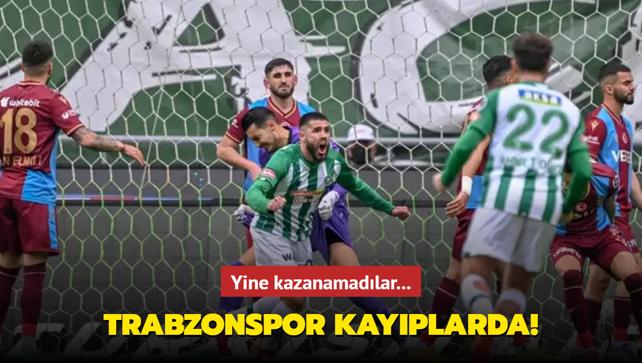 Trabzonspor kayplarda! Yine kazanamadlar