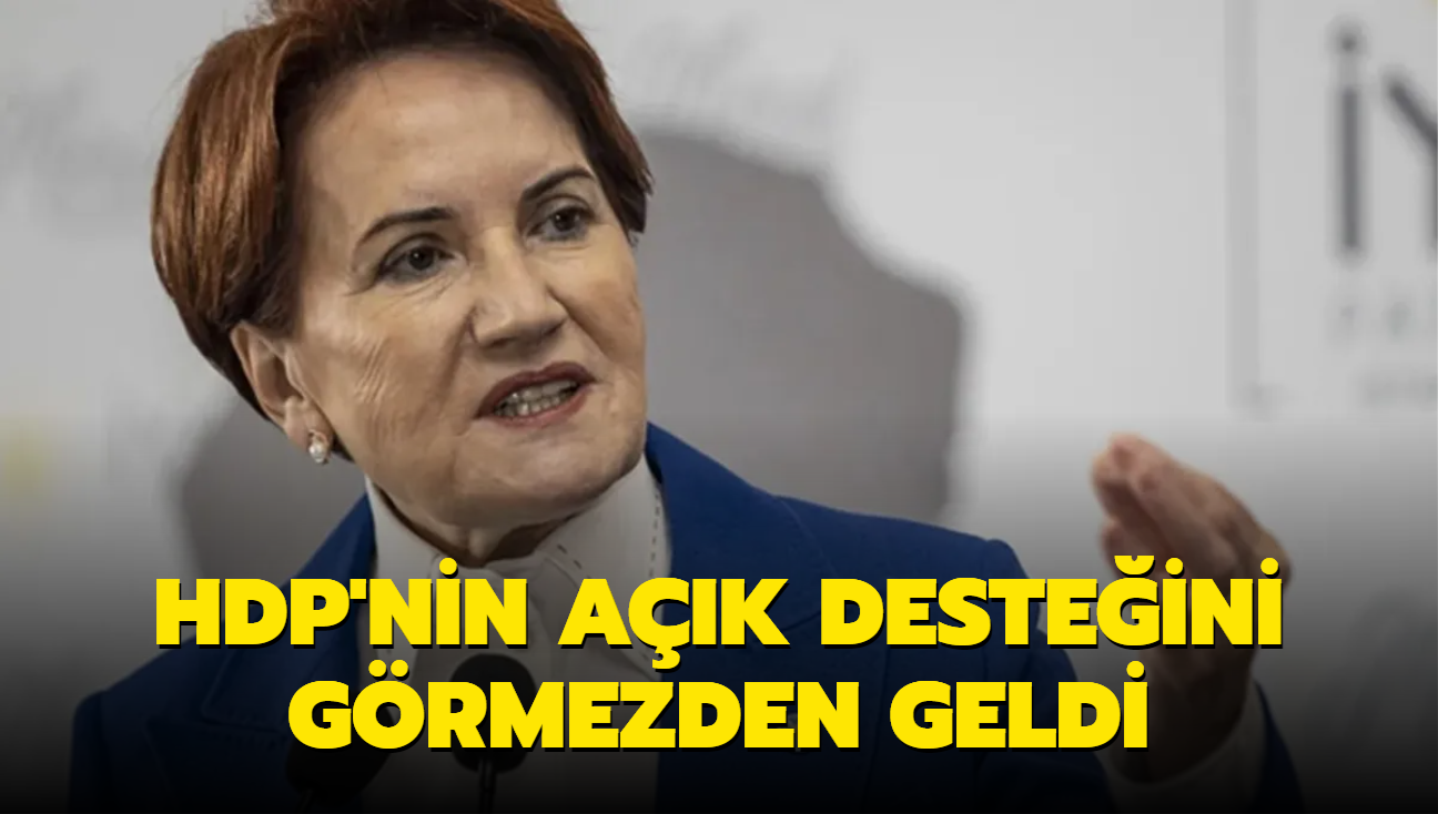 Akener, HDP'nin ak desteini grmezden geldi