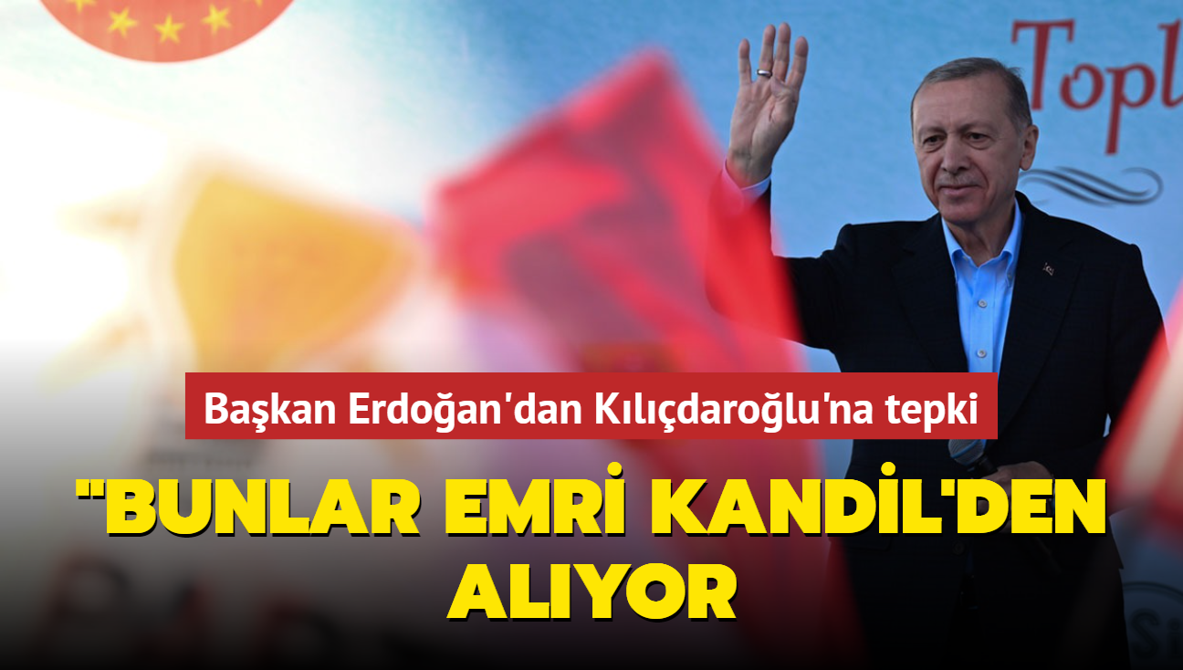 Bakan Erdoan'dan Kldarolu'na tepki... "Bunlar emri Kandil'den alyor