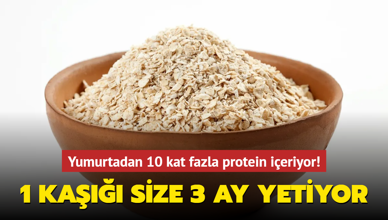 Yumurtadan 10 kat fazla protein ieriyor! 1 ka size 3 ay yetiyor yourt veya stle tketebilirsiniz