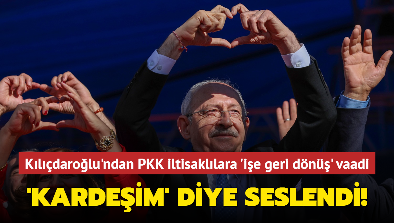 Kldarolu'ndan PKK iltisakllara 'ie geri dn' vaadi... 'Kardeim' diye seslendi!