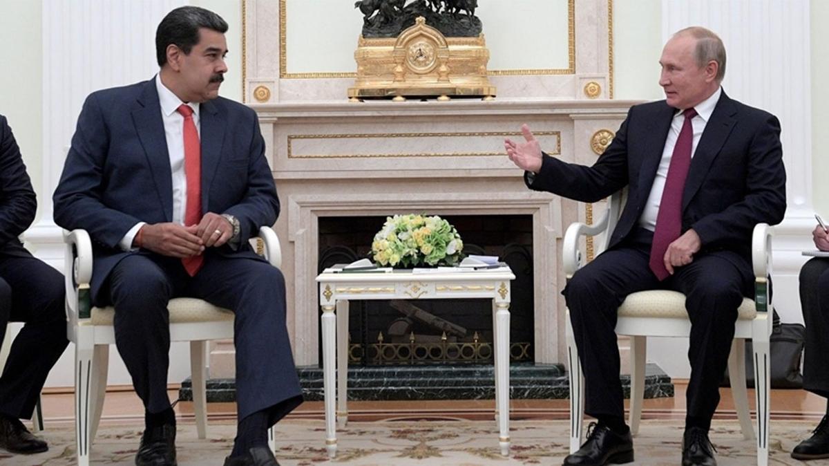 Maduro ve Putin Kremlin'deki saldry grt