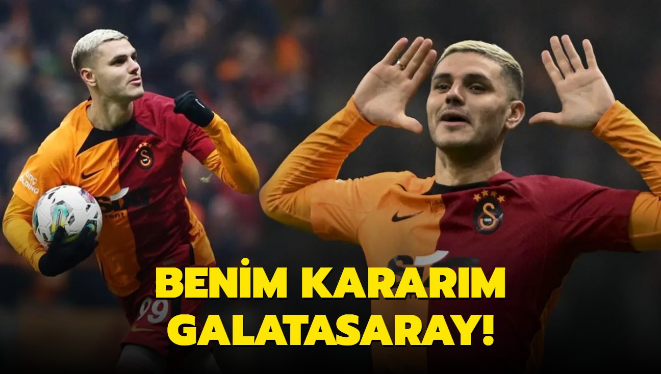 Benim kararm Galatasaray!