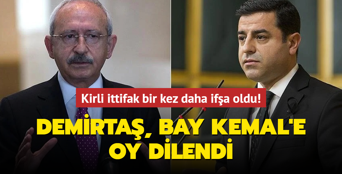 Kirli ittifak bir kez daha ifa oldu! Demirta, Kldarolu'na oy dilendi