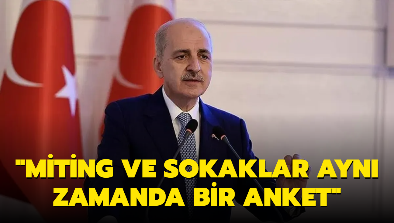 "Miting alann ve sokaklar ayn zamanda bir anket"