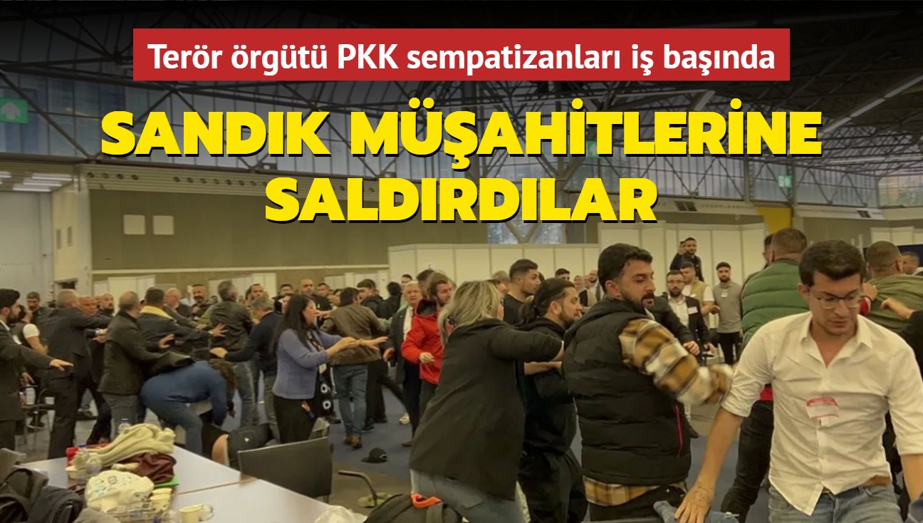 Terr rgt PKK sempatizanlar i banda... Sandk mahitlerine saldrdlar