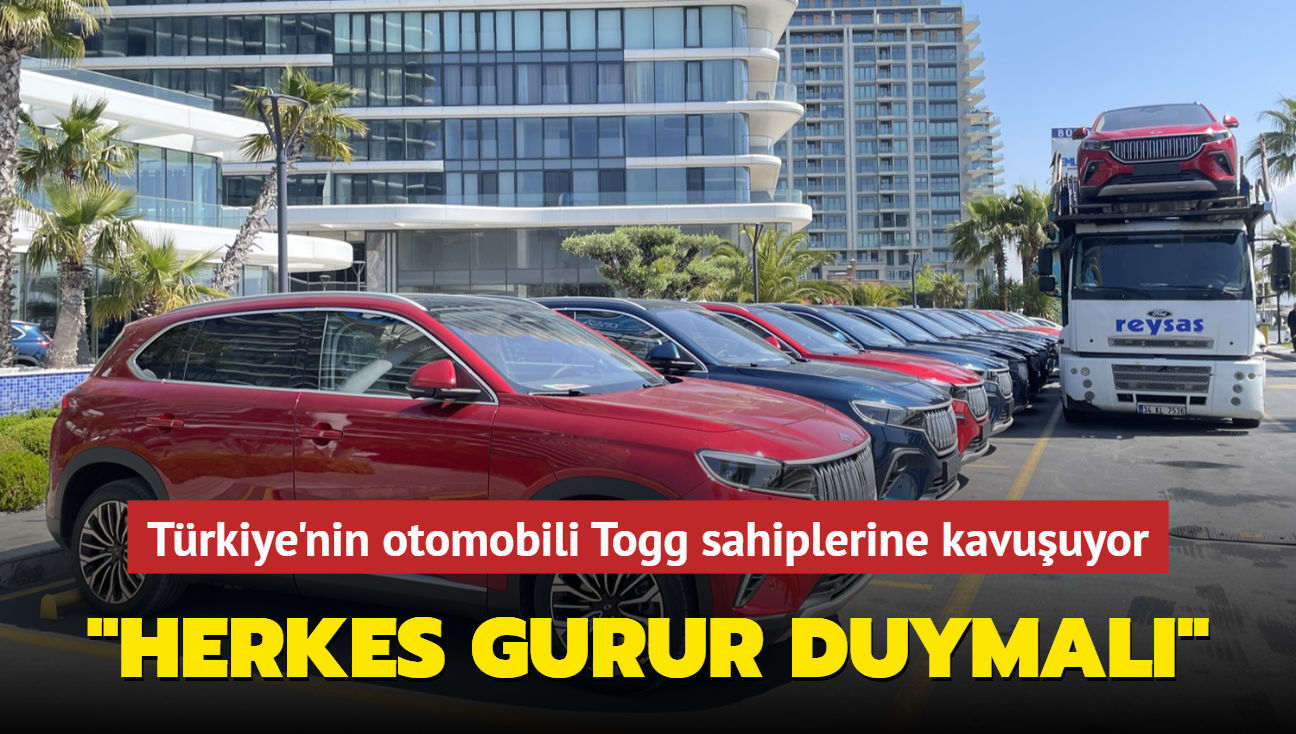 Trkiye'nin otomobili Togg sahiplerine kavuuyor... "Herkes gurur duymal"