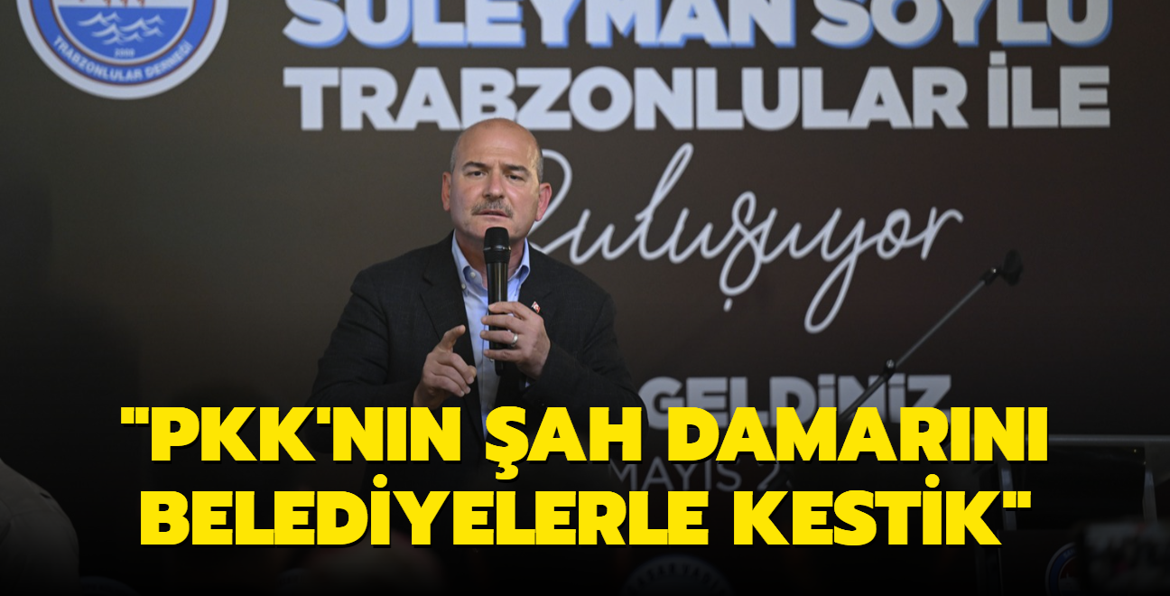 "PKK'nn ah damarn belediyelerle beraber kestik"
