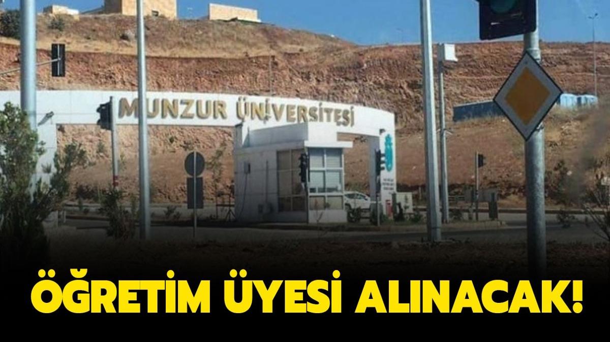 Munzur niversitesi retim yesi alacak!