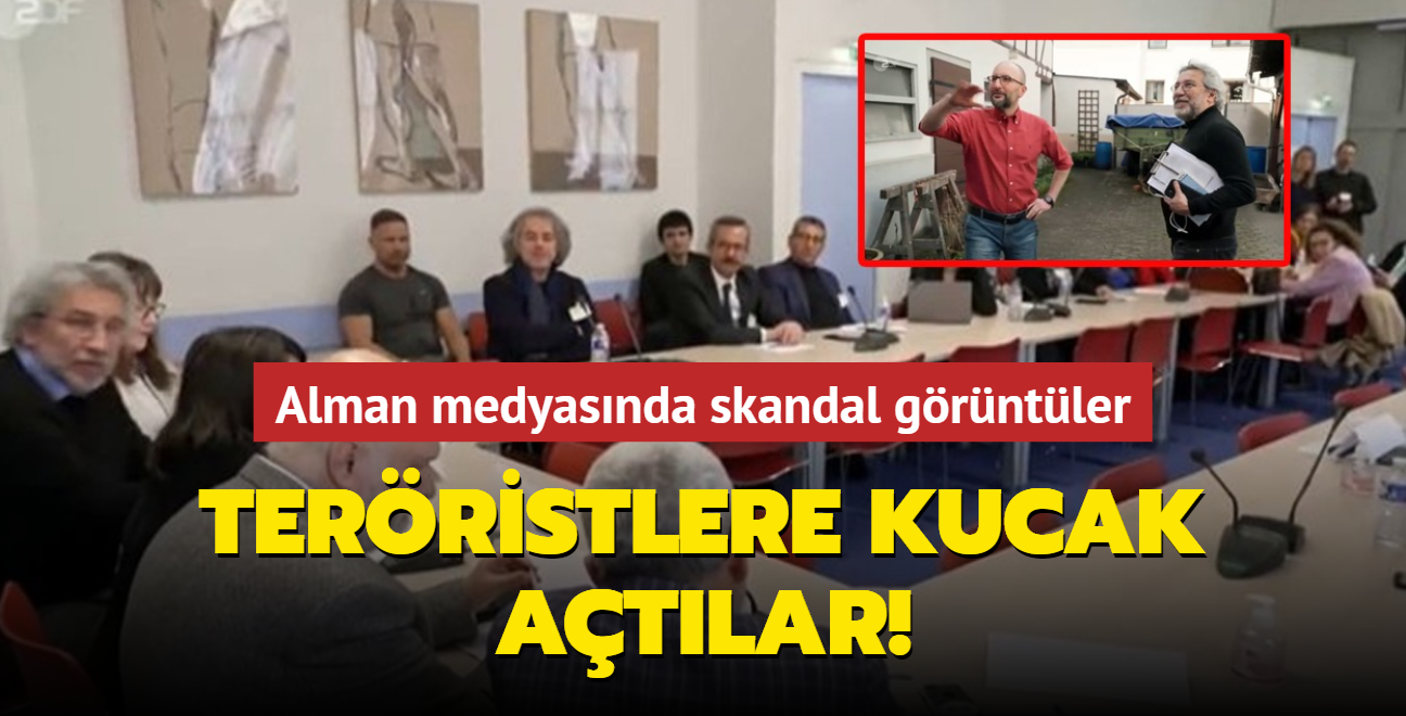 Alman medyasnda skandal grntler... Terristlere kucak atlar!