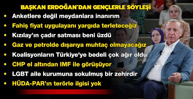 Bakan Erdoan'dan genlerle buluma