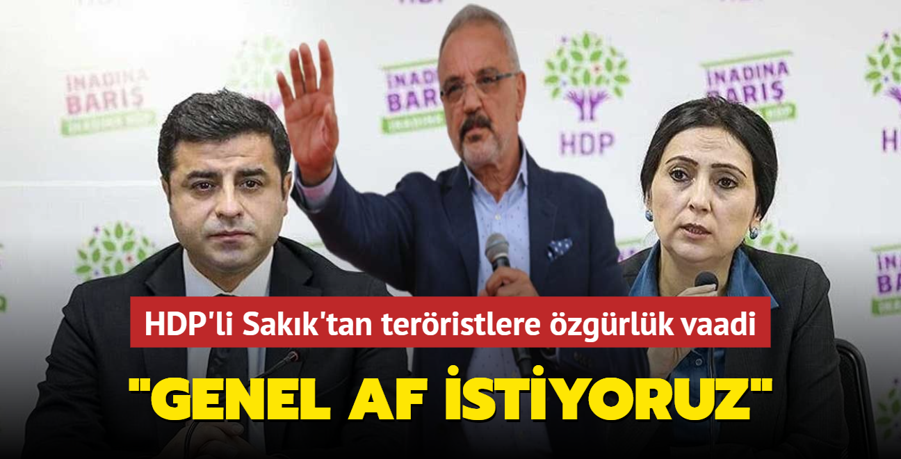 HDP'li Sakk'tan terristlere zgrlk vaadi... "Genel af istiyoruz"