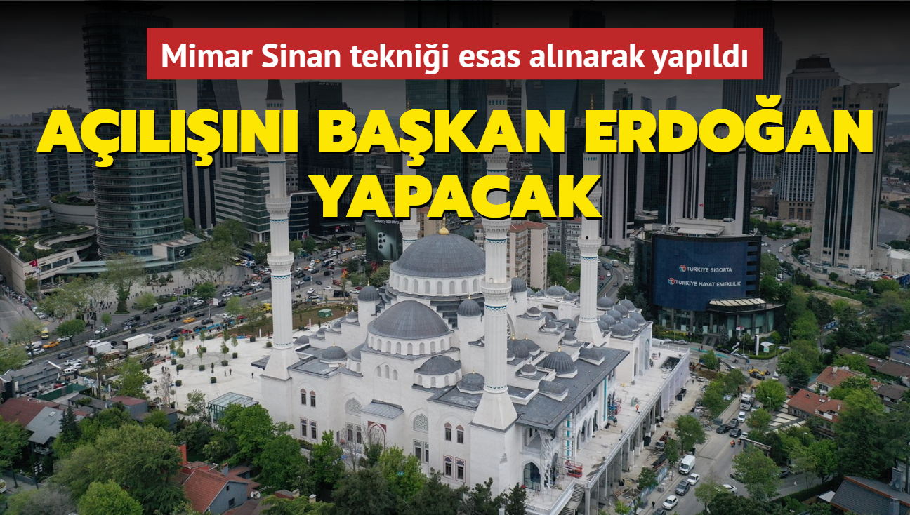 Mimar Sinan teknii esas alnarak yapld... Aln Bakan Erdoan yapacak