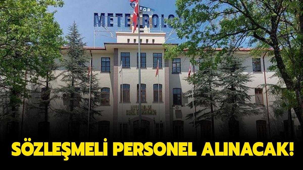 Meteoroloji Genel Mdrl 78 Szlemeli Personel alacak!