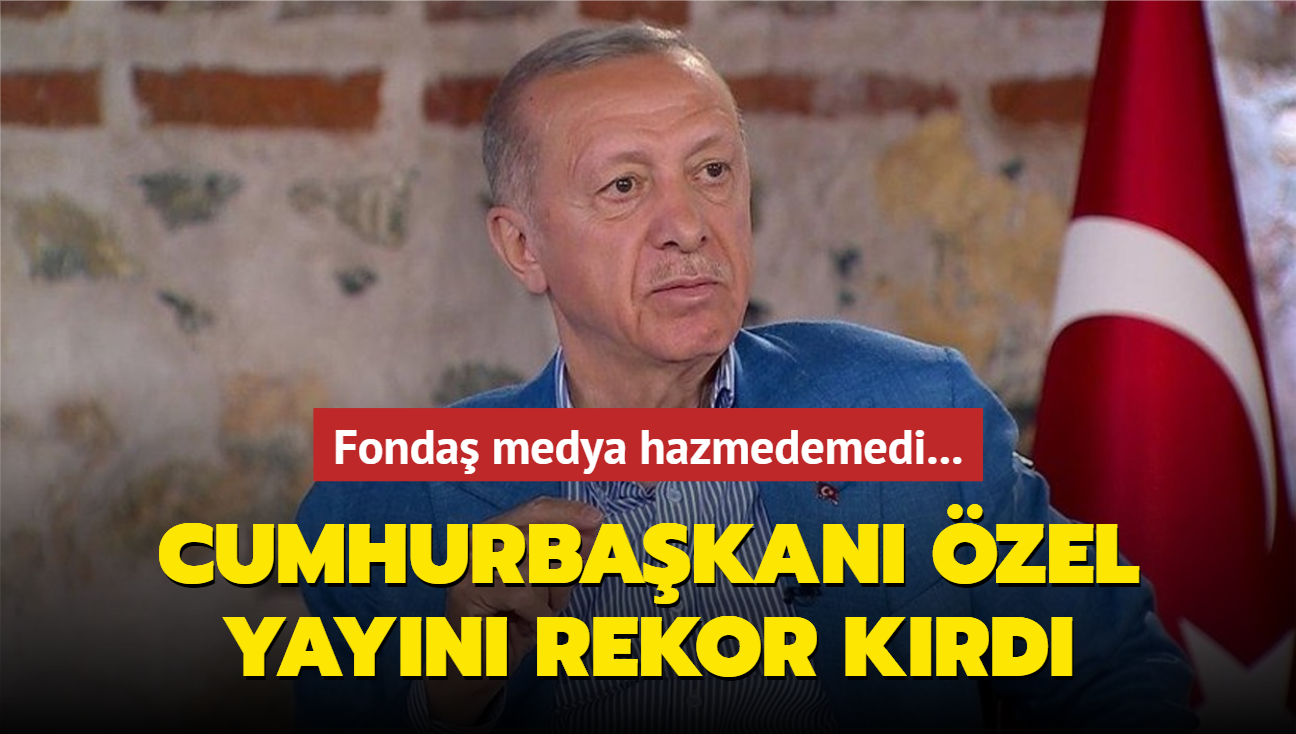 Fonda medya hazmedemedi... Cumhurbakan zel yayn reytinglerde 4'e katlad!