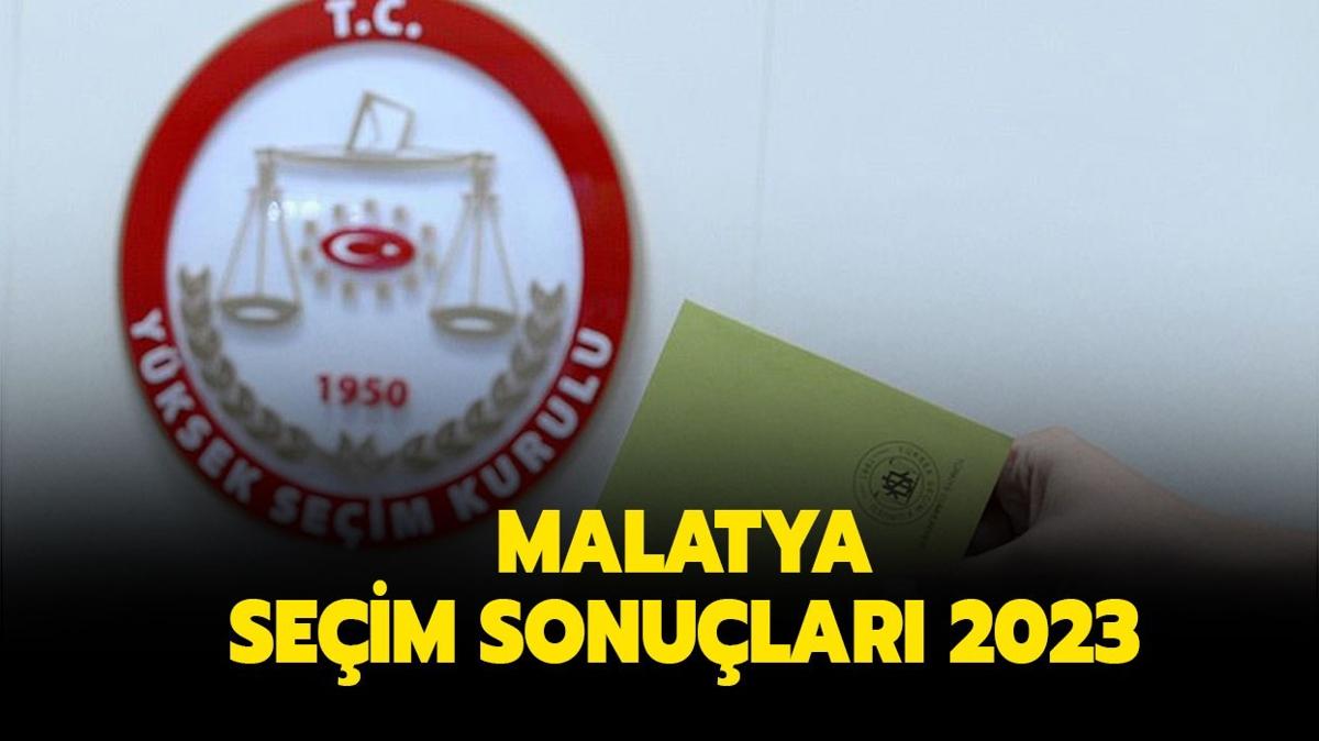 MALATYA SEM SONULARI 2023: Malatya Cumhurbakan ve milletvekili seim sonular ve oy dalm nasl"