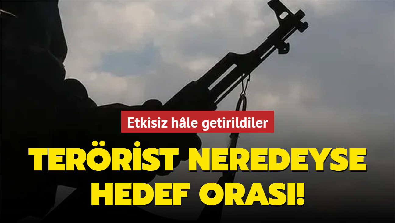 Terrist neredeyse hedef oras! Etkisiz hle getirildiler