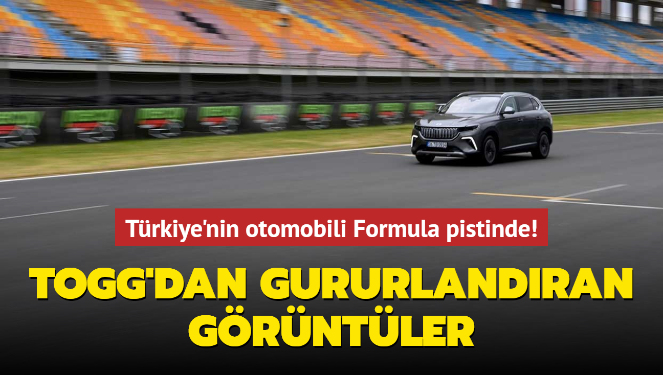 Trkiye'nin otomobili Formula pistinde... Togg'dan gururlandran grntler