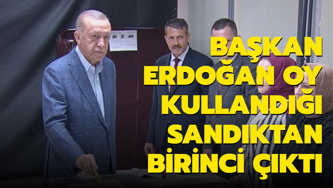 Bakan Erdoan'n oy kulland sandkta saym tamamland