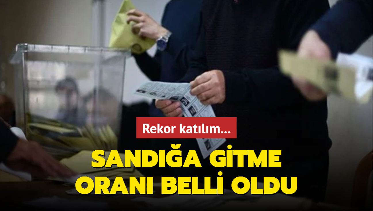 Rekor katlm... Sanda gitme oran belli oldu