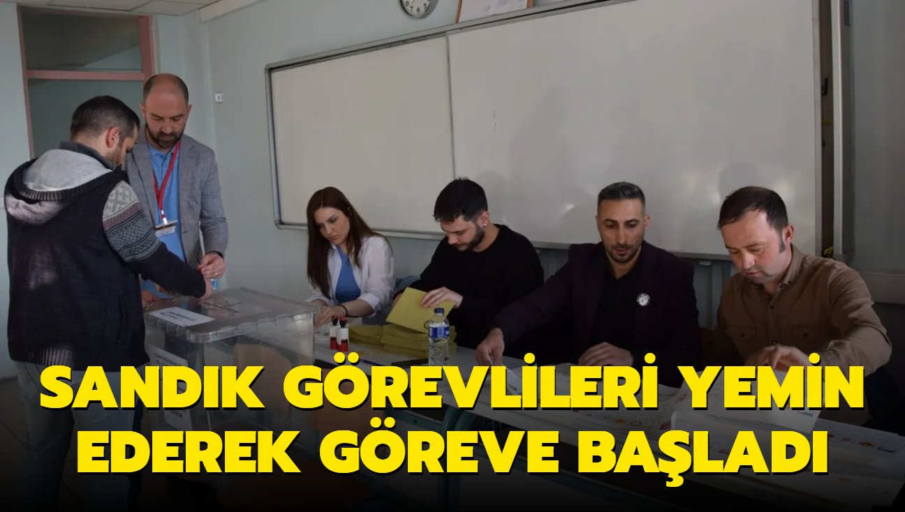 Sandk grevlileri yemin ederek greve balad