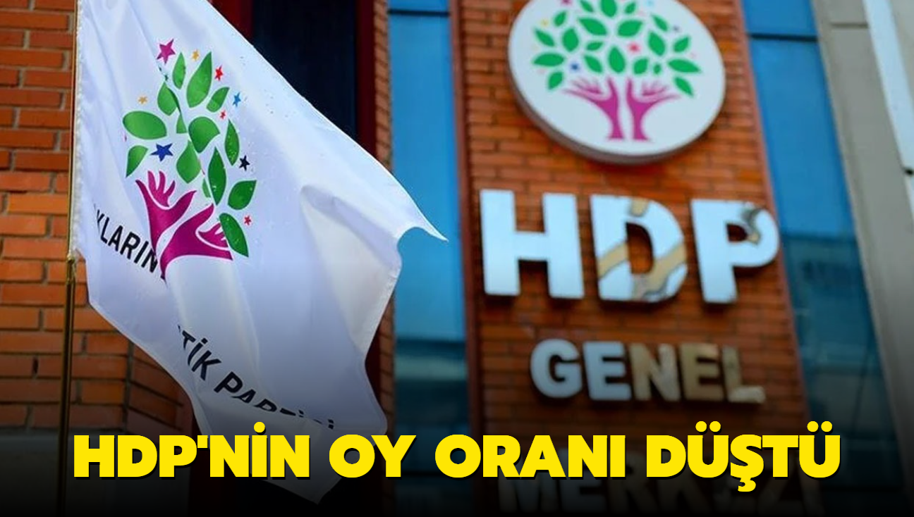 HDP'nin oy oran dt