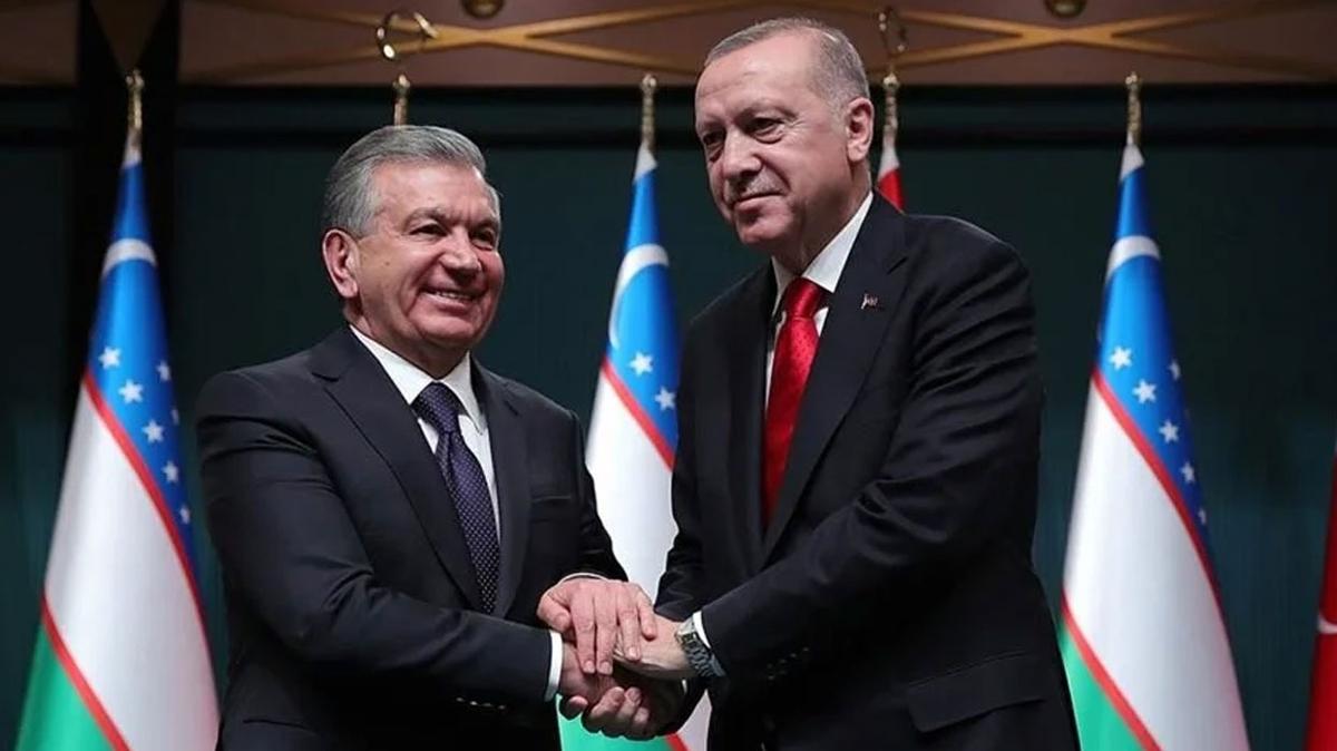 zbekistan Cumhurbakan Mirziyoyev, Bakan Erdoan' kutlad