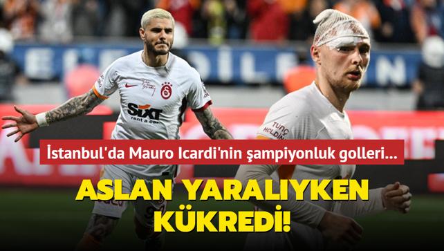 Aslan yaralyken kkredi! stanbul'da Mauro Icardi'nin ampiyonluk golleri