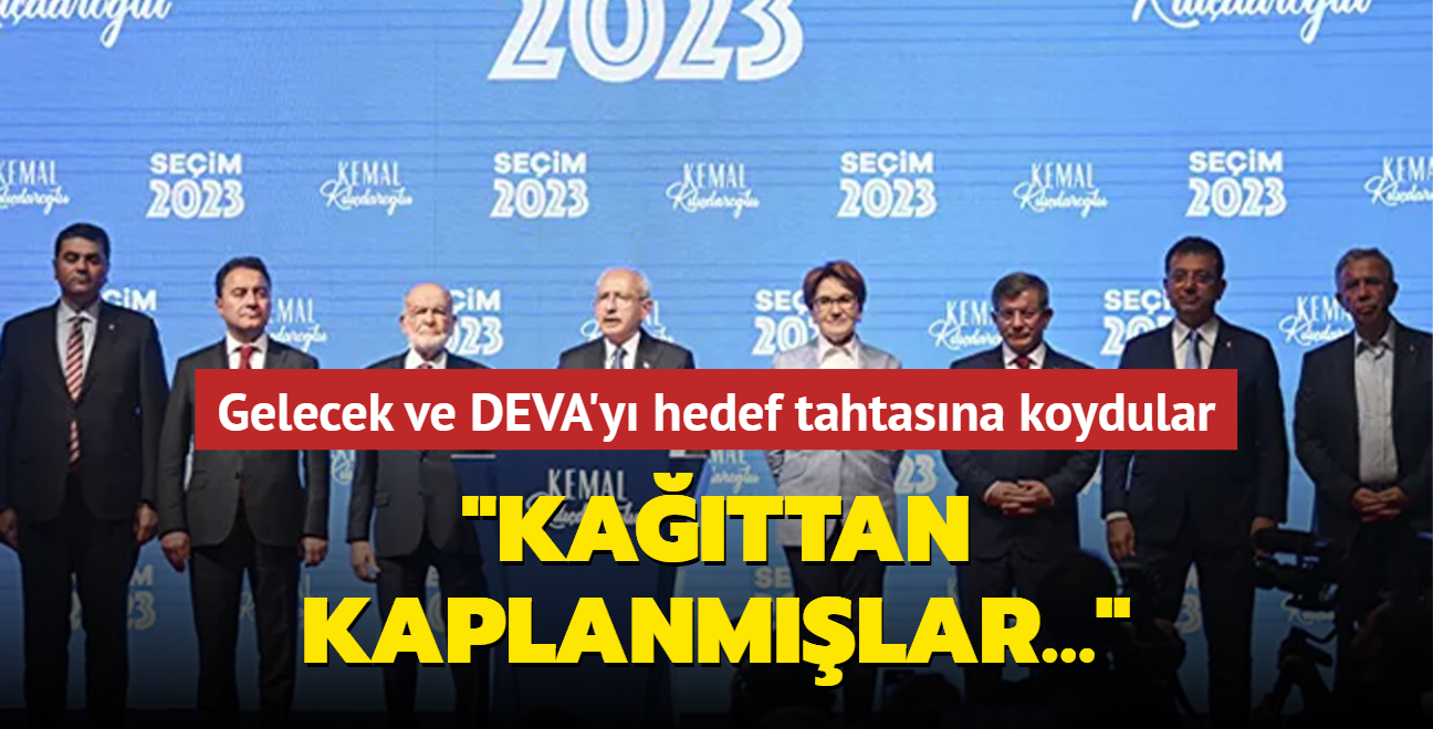 CHP medyas Gelecek Partisi ve DEVA Partisi'ni hedef tahtasna koydu: Kattan kaplanmlar