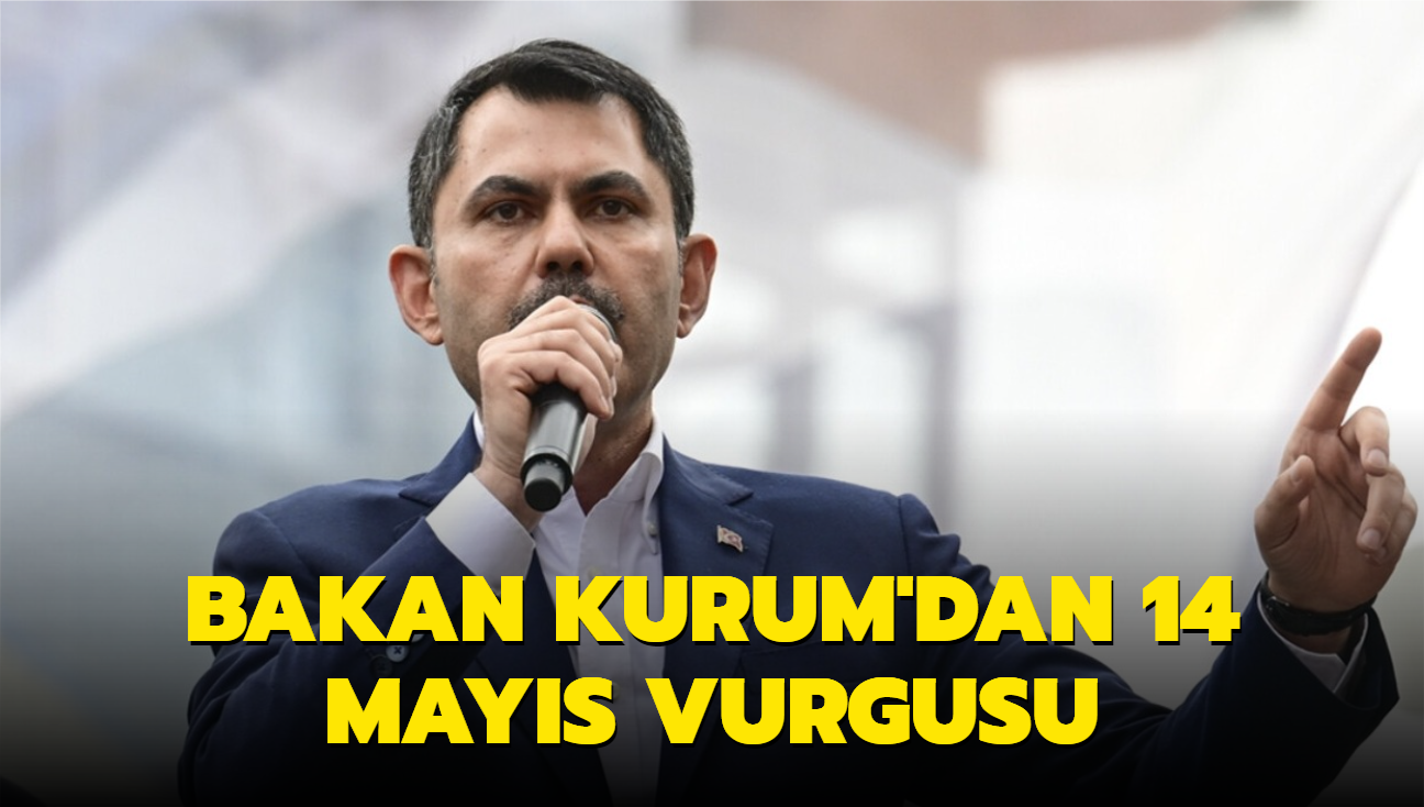 Bakan Kurum'dan 14 Mays vurgusu: Milletimiz, srtn Kandil'e dayayanlara deil, milletiyle yol yryenlere destek vermitir