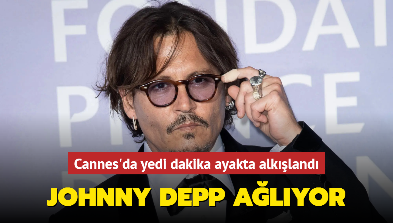 Cannes'da yedi dakika ayakta alklanan Johnny Depp, gzyalarna hakim olamad