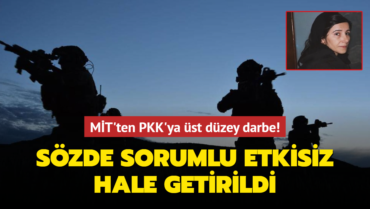 MT'ten PKK'ya st dzey darbe! Szde sorumlu etkisiz hale getirildi