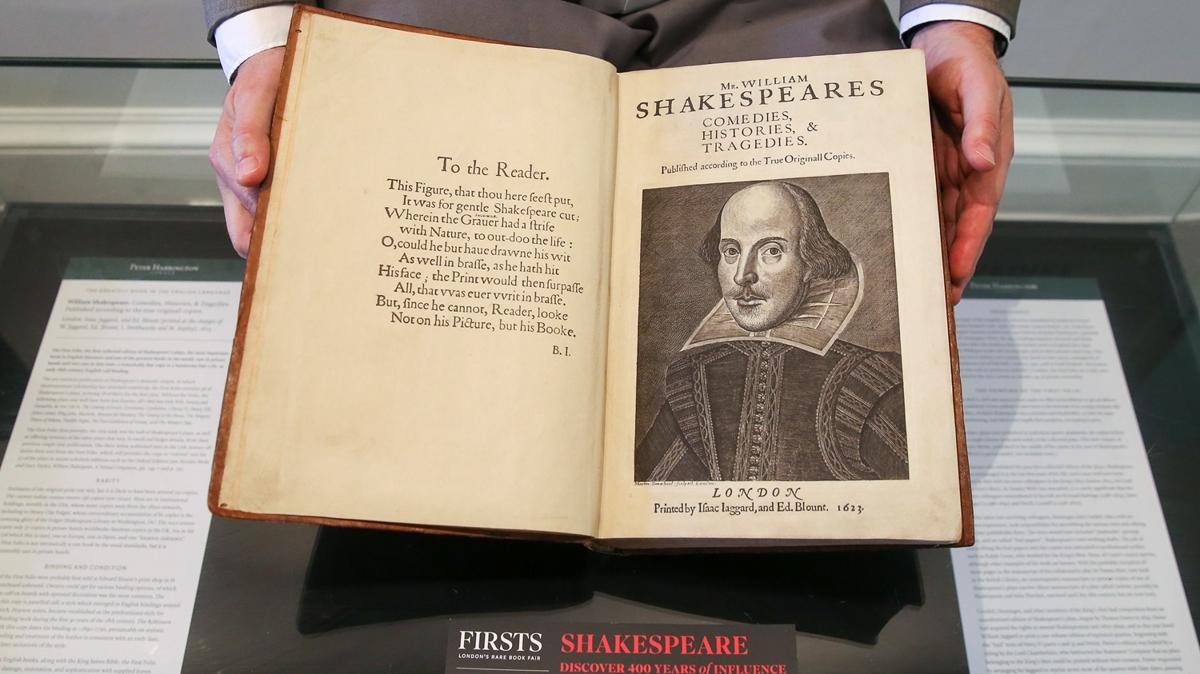 William Shakespeare'in 'Birinci Folyo' Londra'da sergilendi