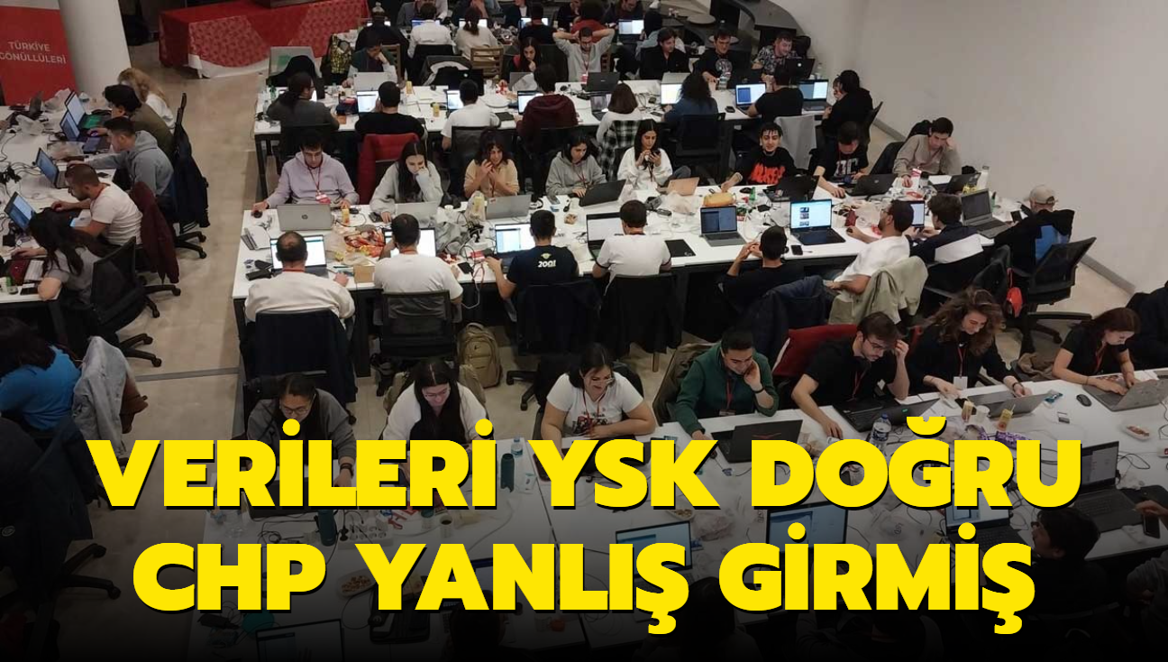 Verileri YSK doru CHP yanl girmi