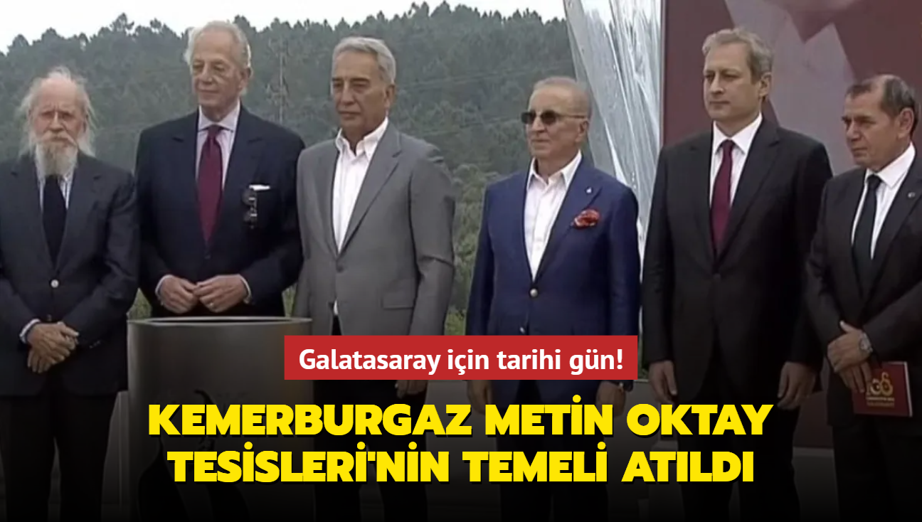 Galatasaray iin tarihi gn! Kemerburgaz Metin Oktay Tesisleri'nin temeli atld
