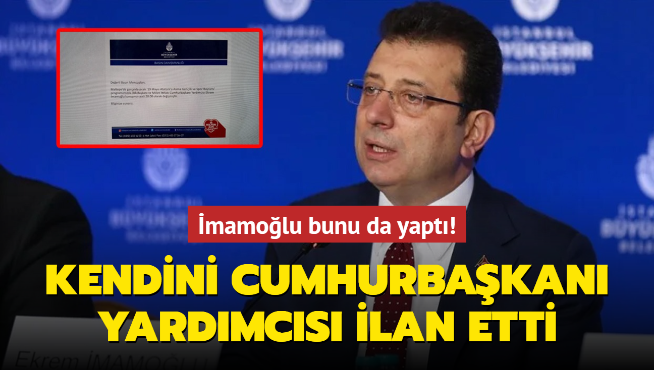 mamolu bunu da yapt! Kendini cumhurbakan yardmcs ilan etti