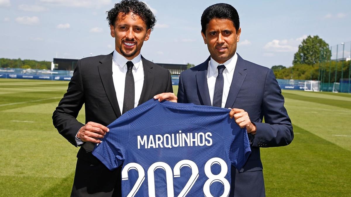 PSG'de Marquinhos imzay att