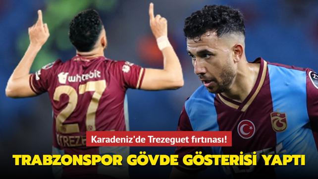 Karadeniz'de Trezeguet frtnas! Trabzonspor gvde gsterisi yapt