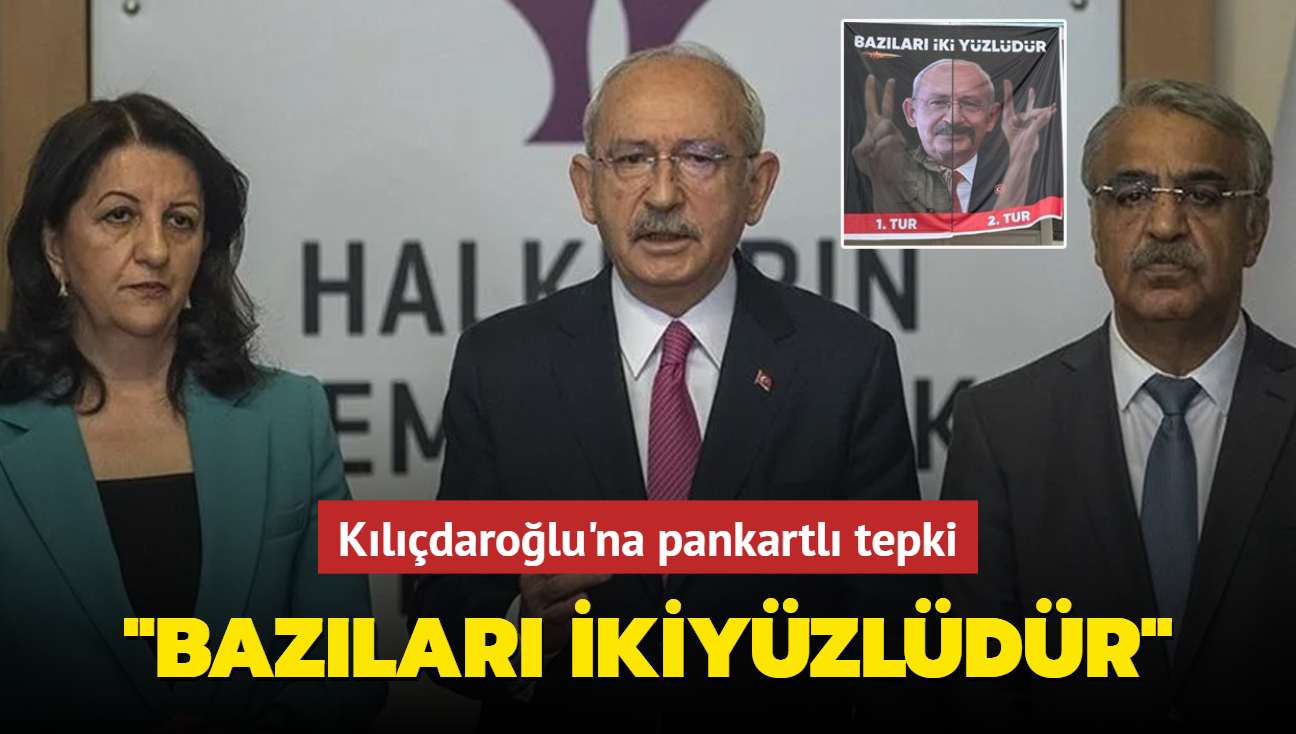 Kldarolu'na pankartl tepki: Bazlar ikiyzldr